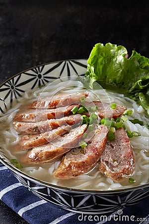 Chinese food, sausage rice noodle Stock Photo