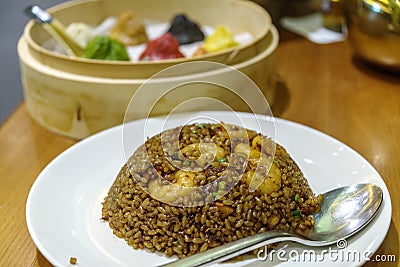 Chinese food - Shanghai fried rice Stock Photo