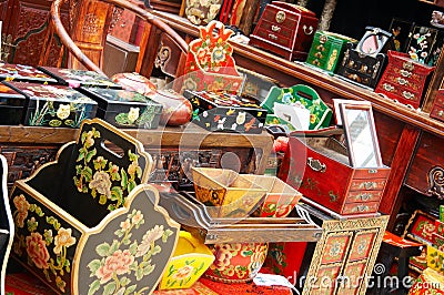 Chinese furniture collection Stock Photo
