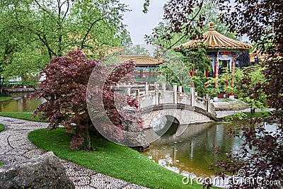 Chinese Gardens Zurich Stock Photo