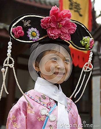 Chinese Girl - Chengdu - China Editorial Stock Photo