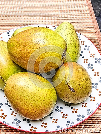 Chinese golden pear. Stock Photo