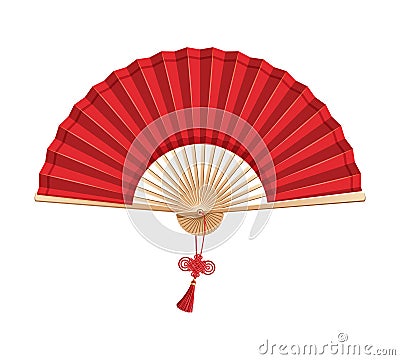 Chinese hand fan Vector Illustration