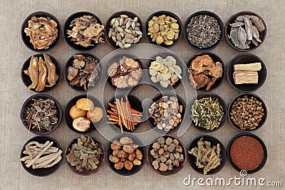 Chinese Herbal Medicine Stock Photo