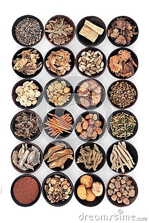 Chinese Herbs Stock Photo