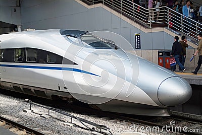 Chinese high speed train Editorial Stock Photo