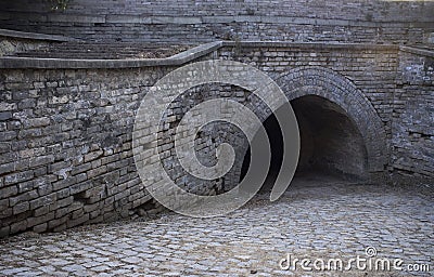 Chinese historial tunnel Stock Photo