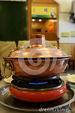 Chinese Hot Pot Stock Photo
