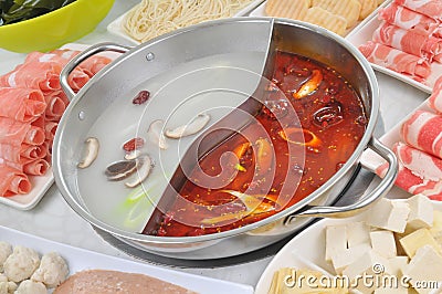 Chinese Hot pot Stock Photo