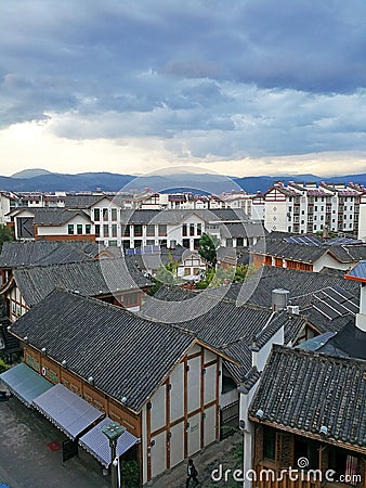 Chinese Housing in Sichuan Editorial Stock Photo