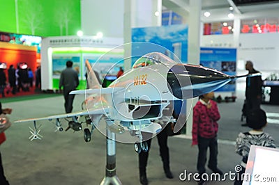 Chinese j-10(f-10) Jet Fighter model Editorial Stock Photo