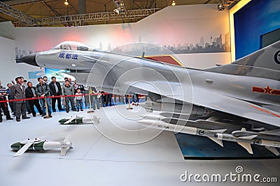 Chinese j-10(f-10) Jet Fighter model Editorial Stock Photo