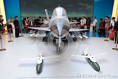 Chinese j-10(f-10) Jet Fighter model Editorial Stock Photo