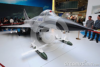 Chinese j-10(f-10) Jet Fighter model Editorial Stock Photo