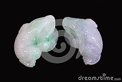 Chinese jade crafts Stock Photo