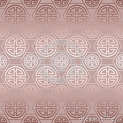 Chinese and Japanese style. Traditional seamless pattern. Asian background. China ornament. Elegant Japan design golden foil for p Stock Photo