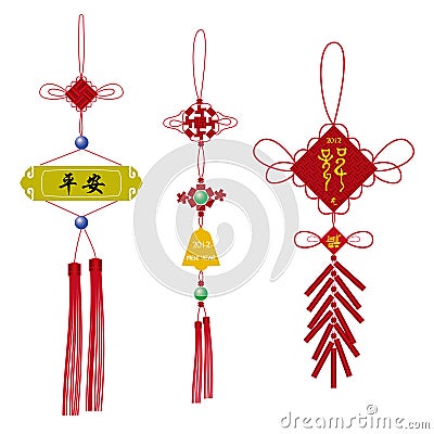 Chinese knot for New Year Vector Illustration