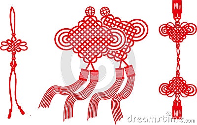 The Chinese knot of vectors Vector Illustration