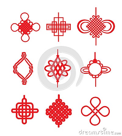 Chinese knots Vector Illustration