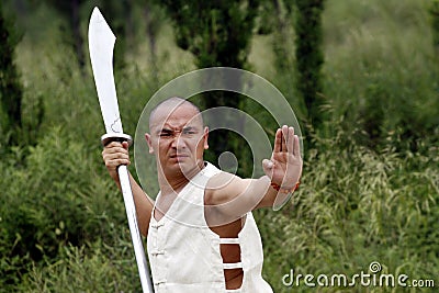 Chinese kung fu Stock Photo