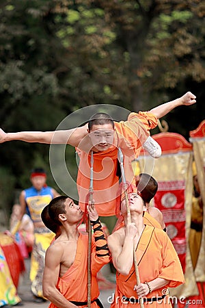 Chinese kung fu Editorial Stock Photo