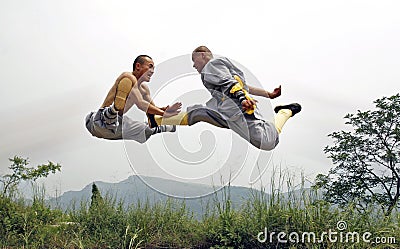 Chinese kung fu Stock Photo