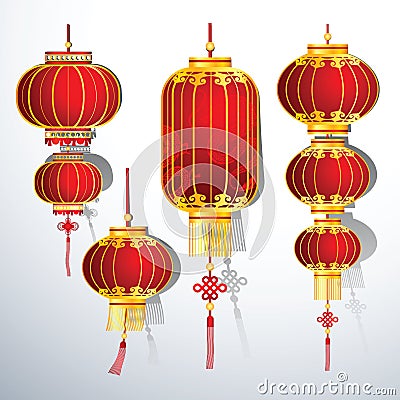 Chinese Lantern Vector Illustration