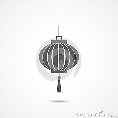 Chinese lantern icon Vector Illustration