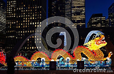Chinese lantern for the Year of the Dragon Editorial Stock Photo