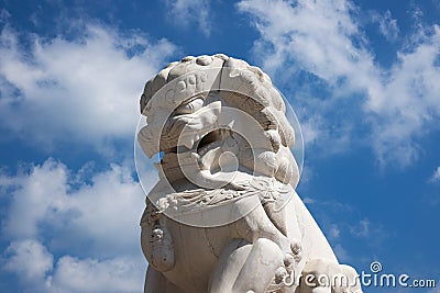 Chinese Lion marble Stock Photo