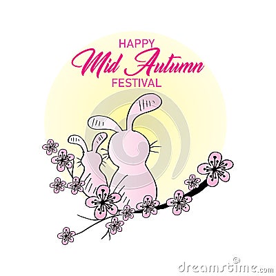 Chinese Mid Autumn Festival Vector Illustration