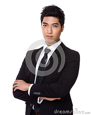 Chinese mixed Indian businessman Stock Photo
