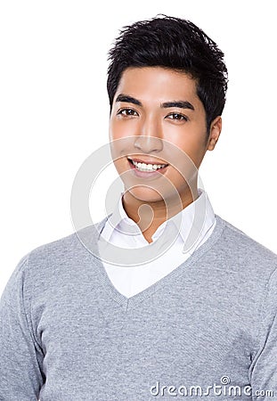 Chinese mixed indian businessman Stock Photo