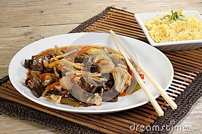 Chinese mixed vegetables Stock Photo