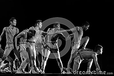 Chinese modern dancers Editorial Stock Photo