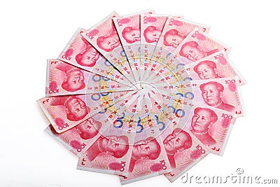 Chinese money rmb banknote Stock Photo