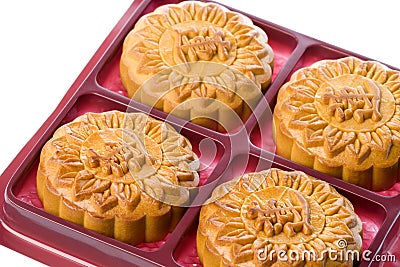 Chinese Moon Cakes Stock Photo