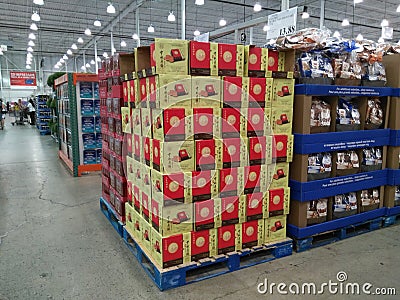 Chinese Moon Cakes Selling at Costco in Canada Editorial Stock Photo