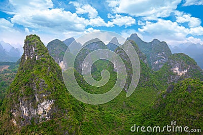 Chinese mountain landscape Stock Photo