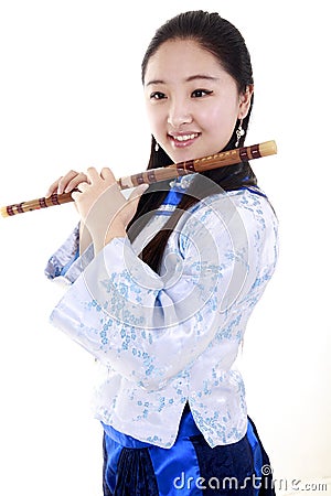 Chinese musician Stock Photo