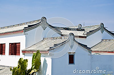 Chinese national characteristics of vernacular dwelling buildings Stock Photo