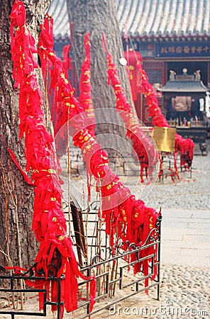 Chinese New Year celebrations in Qingdao, China. Editorial Stock Photo