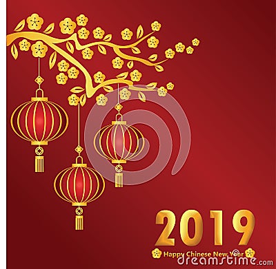 chinese new year 2019 Vector Illustration