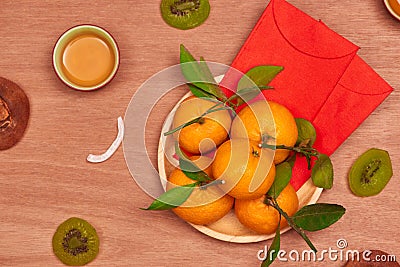 Chinese new year decoration traditional with Asian culture. Stock Photo