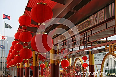 Chinese New Year Decorations Stock Photo