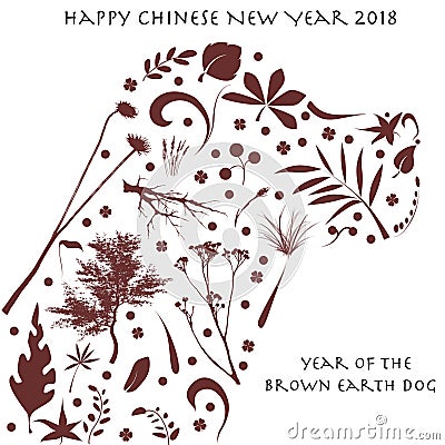 Chinese New Year 2018 Cartoon Illustration