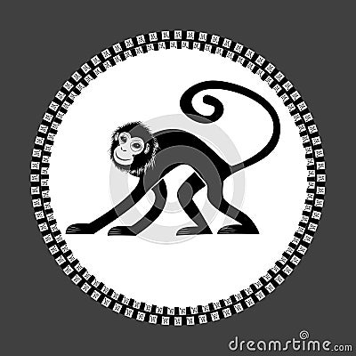 Chinese new year 2016 (Monkey year) Vector Illustration