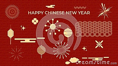 215.Chinese New Year Vector Illustration