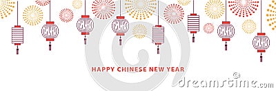 Chinese New Year background design Vector Illustration