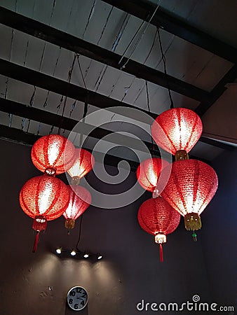 Chinese nuanced lamps Stock Photo